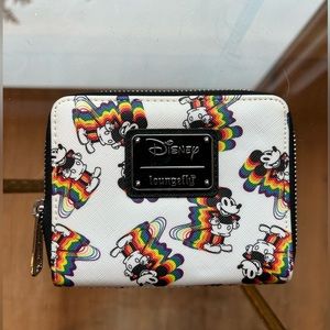 Disney Loungefly Rainbow Mickey Wallet NWOT